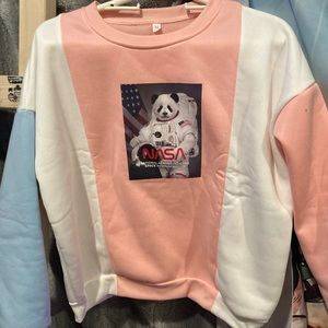 Corerisha Panda color block sweatshirt